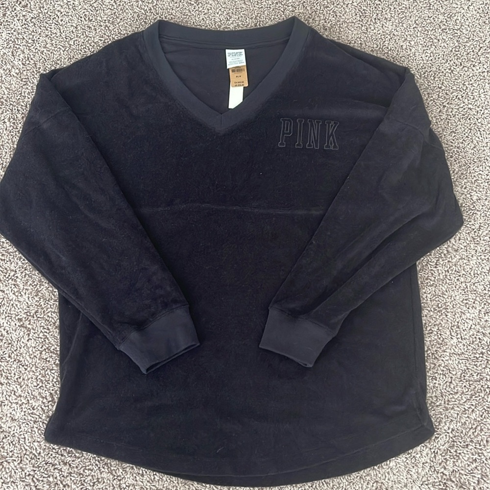 Victoria’s Secret pink Terry sweatshirt crew